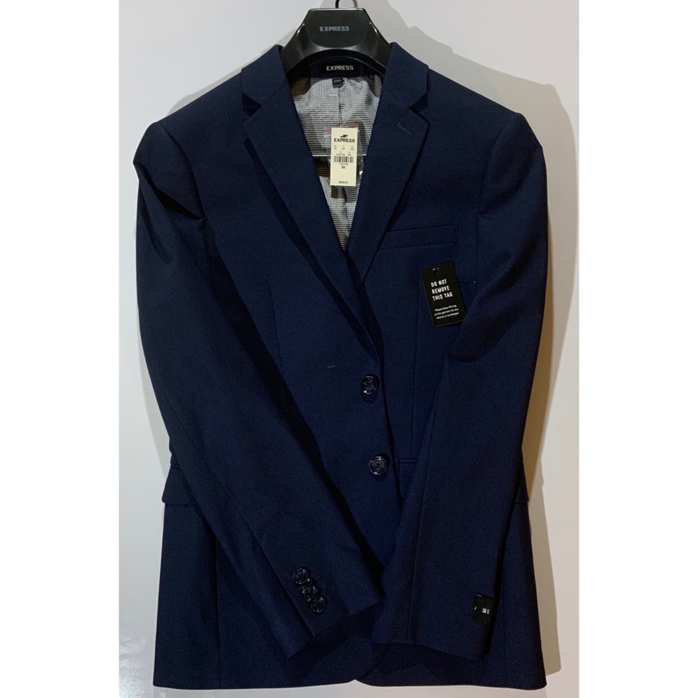 Express Navy Blue Suit Jacket